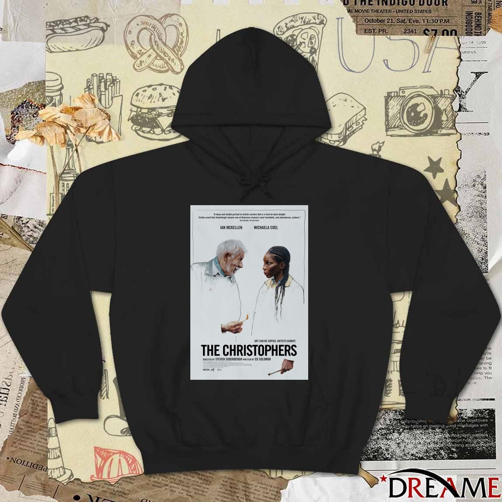 Ian McKellen And Michaela Coel The Christophers Art Can Be Copied Artists Cannot Poster t-shirt