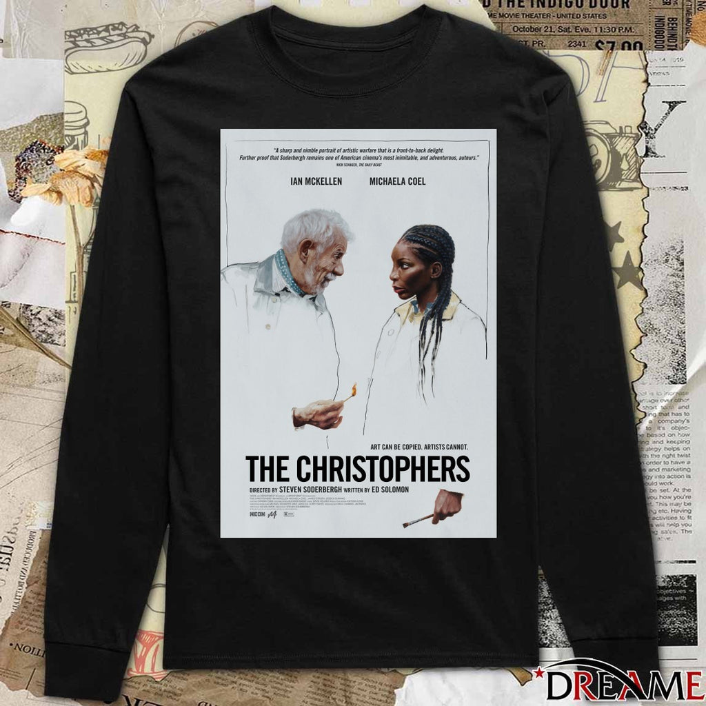 Ian McKellen And Michaela Coel The Christophers Art Can Be Copied Artists Cannot Poster t-shirt