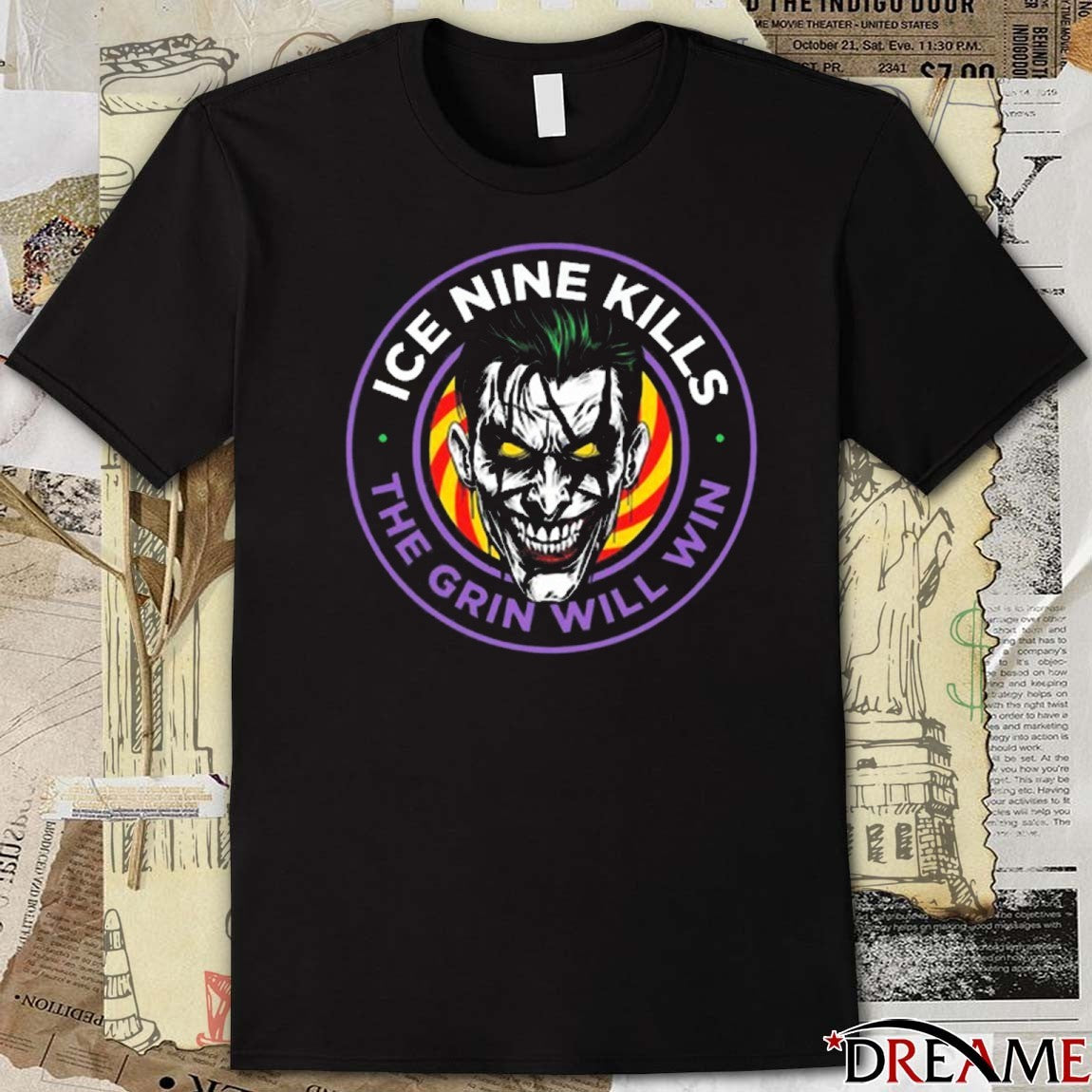 Ice Nine Kills Psychos Only Grin Will Win 2025 Graphic t-shirt