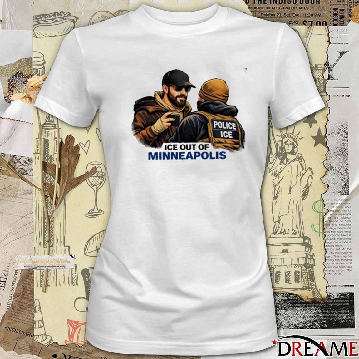Ice Out Of Minneapolis Justice For Alex Pretti 2026 t-shirt