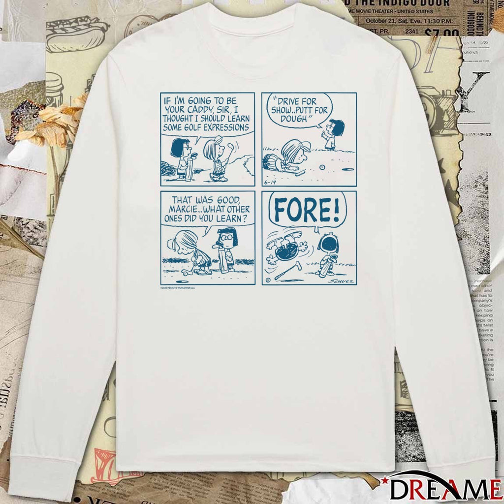 If I’m Going To Be Your Caddy Sir I Thought I Should Learn Some Golf Expressions Peanuts x LPGA FORE t-shirt