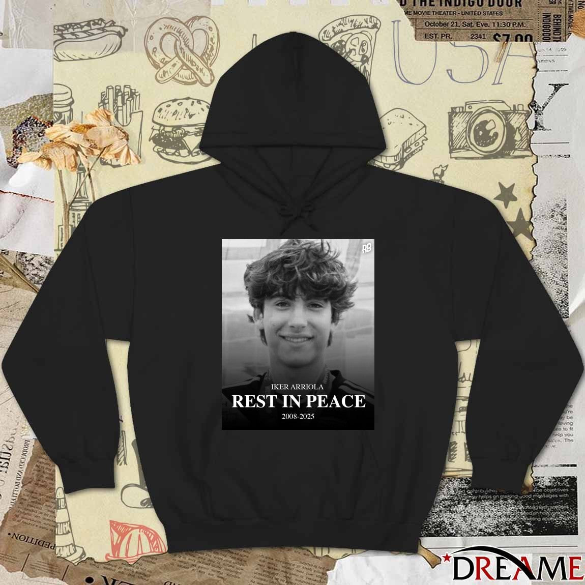 Iker Arriola Rest In Peace 2008 – 2025 Rising Ballers Poster t-shirt