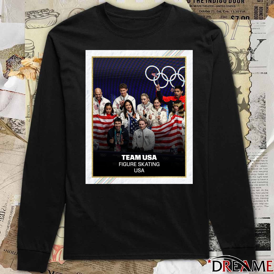 Ilia Malinin Broke The Tie For Team USA Is Golden Figure Skating Poster t-shirt