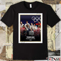 Ilia Malinin Broke The Tie For Team USA Is Golden Figure Skating Poster t-shirt