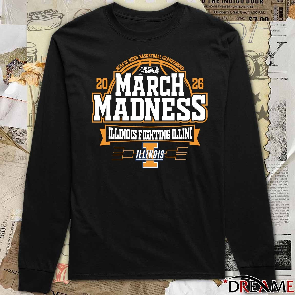 Illinois Fighting Illini 2026 NCAA DI Men’s Basketball Championship March Madness t-shirt