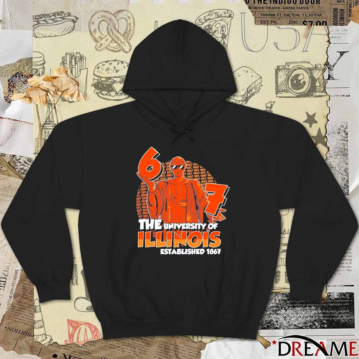 Illinois Fighting Illini Alma Mater The University Of Illinois Est 1967 t-shirt