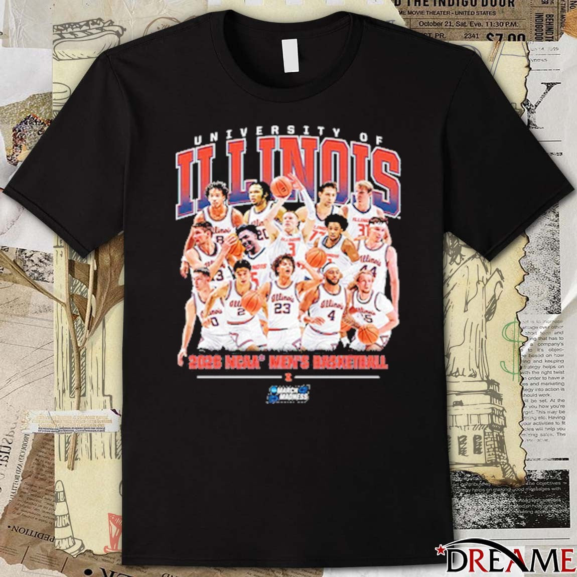 Illinois Fighting Illini Basketball Is Elite 8 Bound 2026 NCAA Men’s Basketball March Madness t-shirt