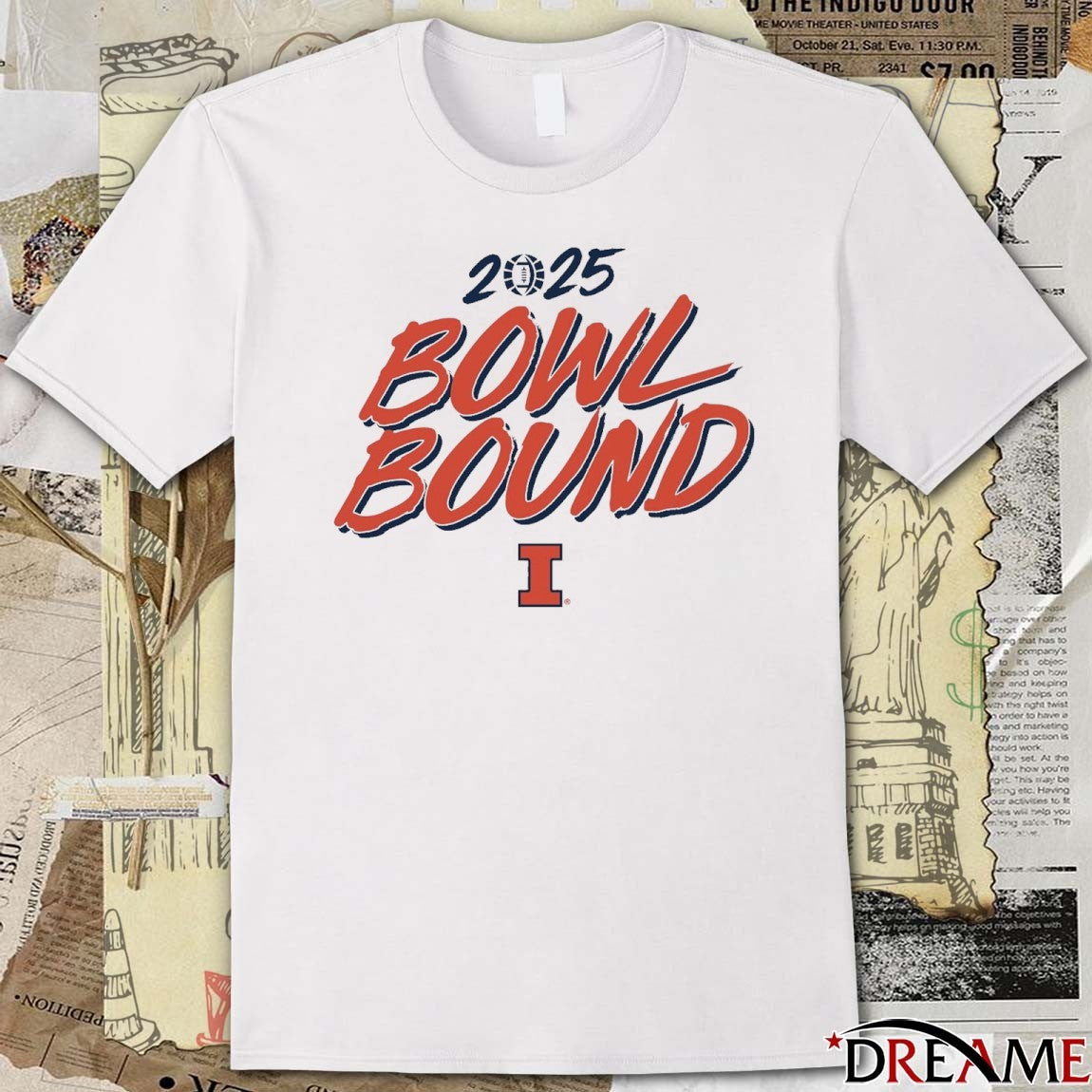 Illinois Fighting Illini Football NCAA 2025 Bowl Bound t-shirt