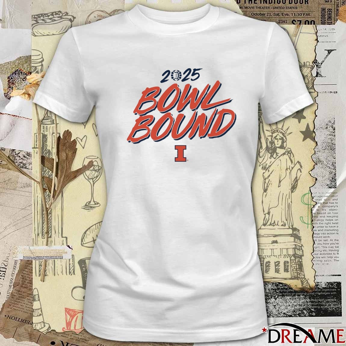 Illinois Fighting Illini Football NCAA 2025 Bowl Bound t-shirt