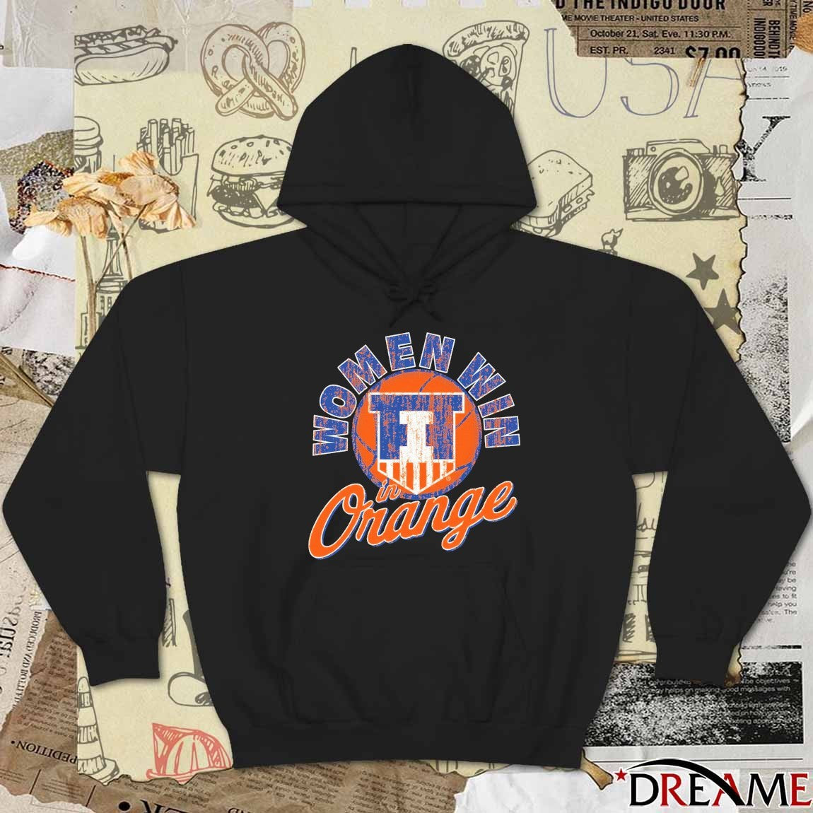 Illinois Fighting Illini Women Win in Orange Basketball t-shirt