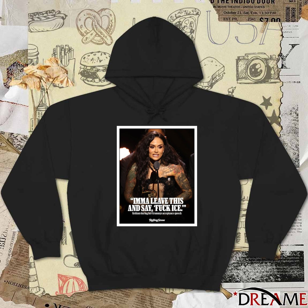 Imma Leave This And Say, Fuck Ice Kehlani During Her Grammys Acceptance Speech Poster t-shirt