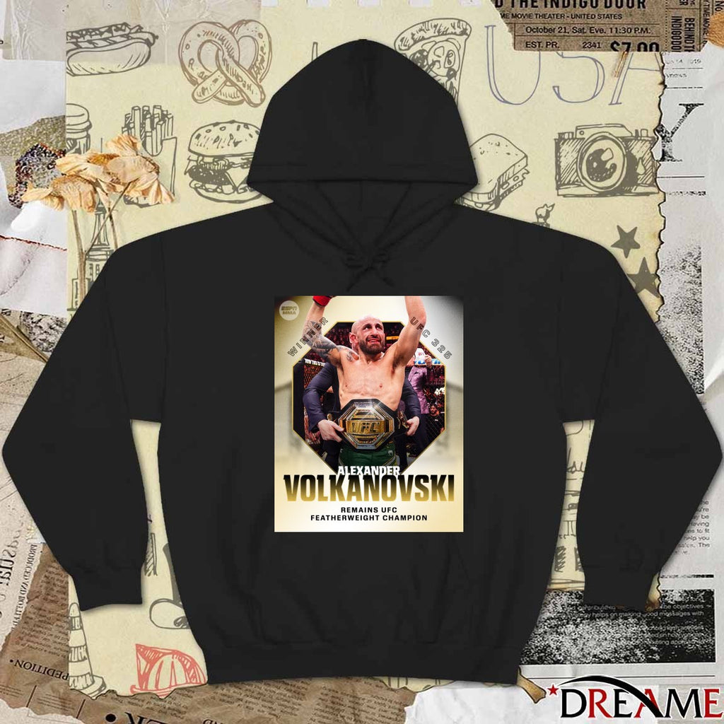In Alexander Volkanovski Defeats Diego Lopes Retain UFC Featherweight Champion Poster t-shirt