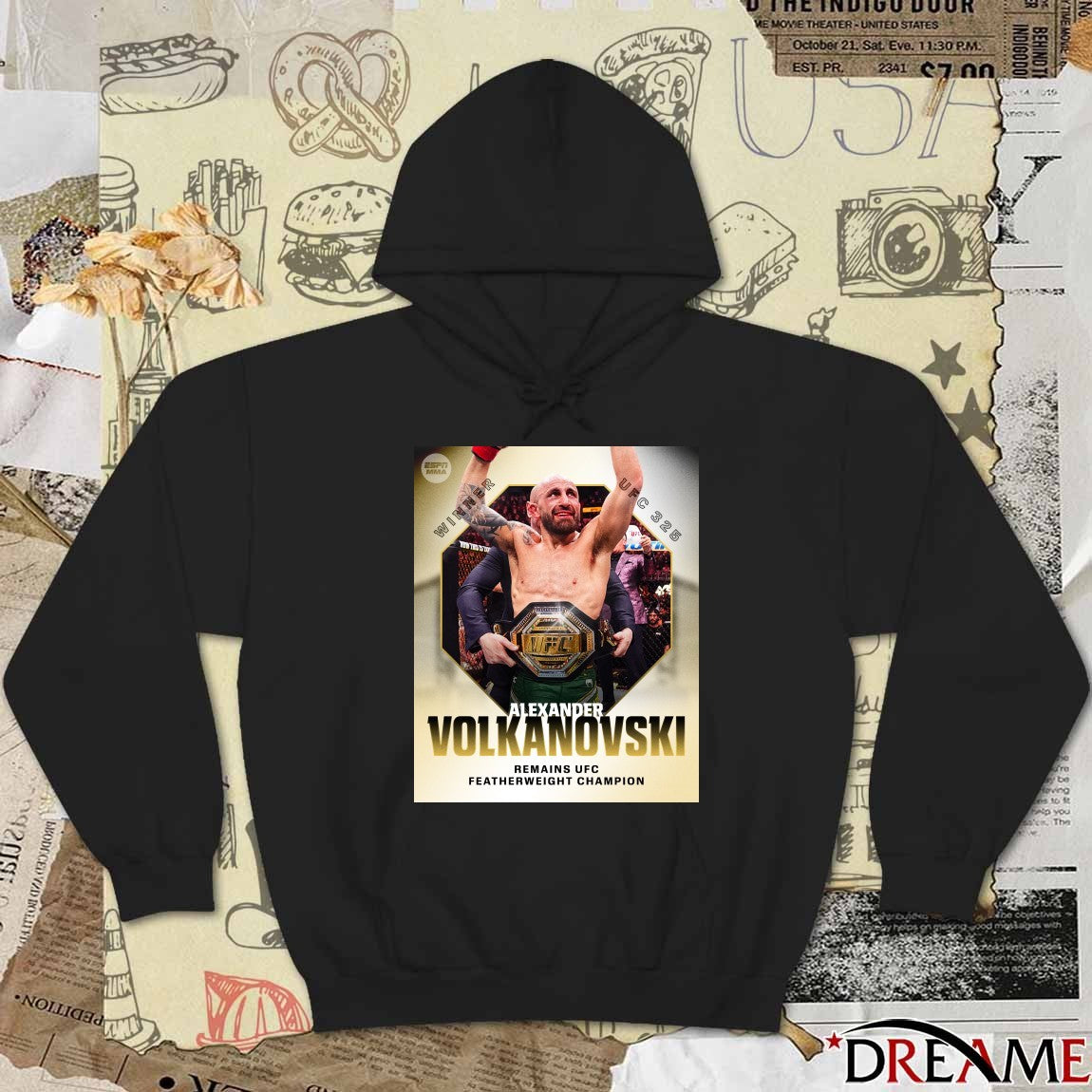 In Alexander Volkanovski Defeats Diego Lopes Retain UFC Featherweight Champion Poster t-shirt