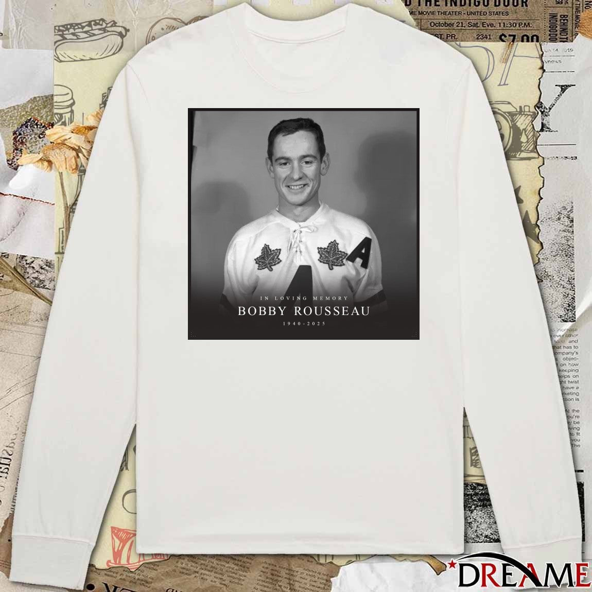 In Loving Memory Bobby Rousseau 1940 – 2025 Poster t-shirt