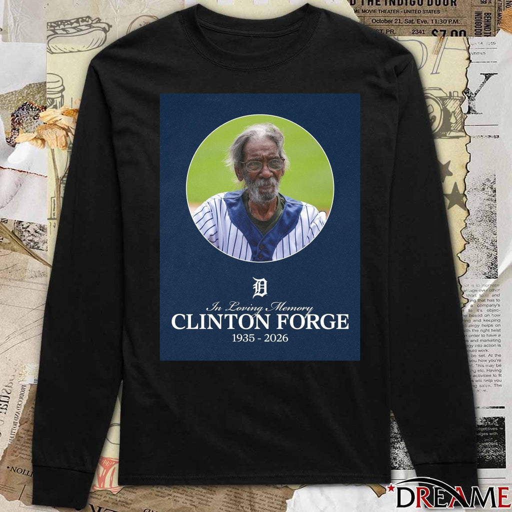In Loving Memory Clinton Force 1935 – 2026 Detroit Tigers Poster t-shirt