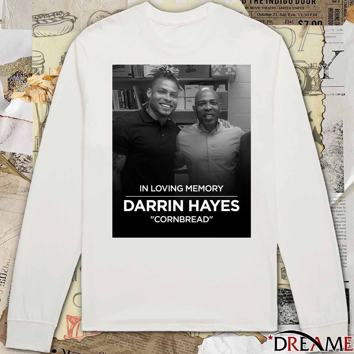 In Loving Memory Darrin Hayes Cornbread t-shirt
