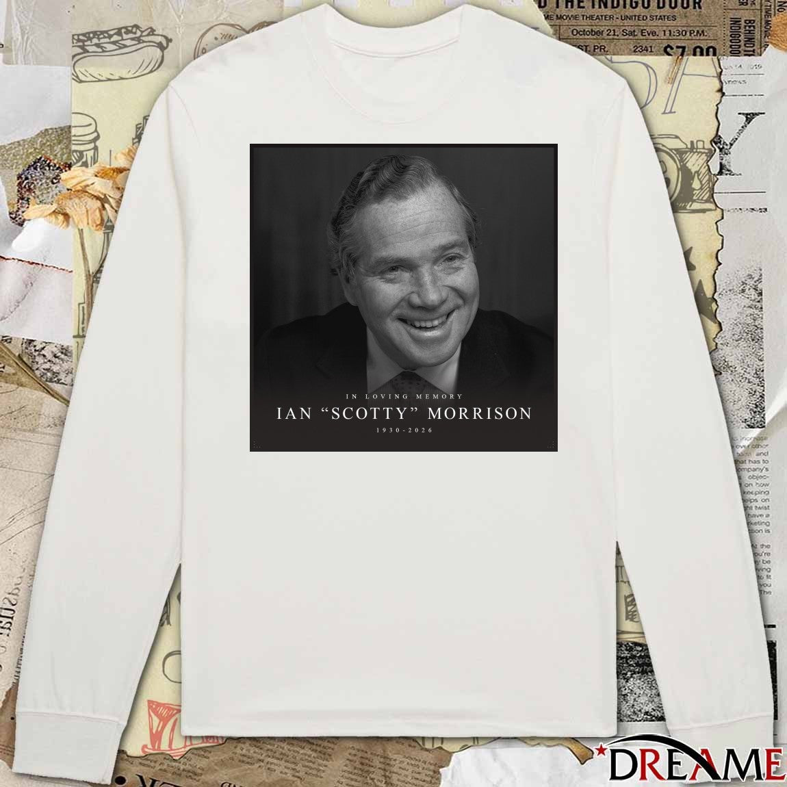 In Loving Memory Ian Scotty Morrison 1930 – 2026 Poster t-shirt