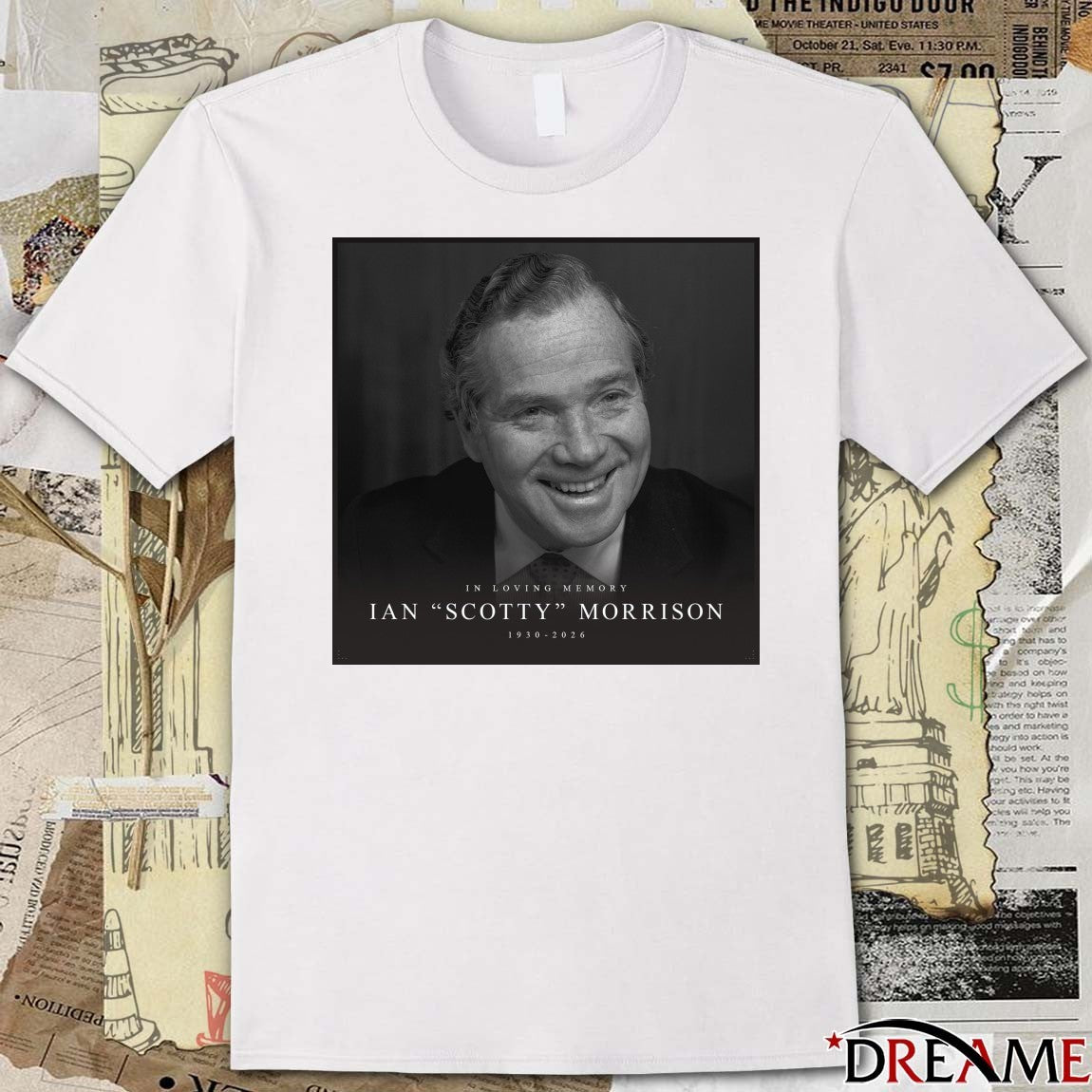 In Loving Memory Ian Scotty Morrison 1930 – 2026 Poster t-shirt