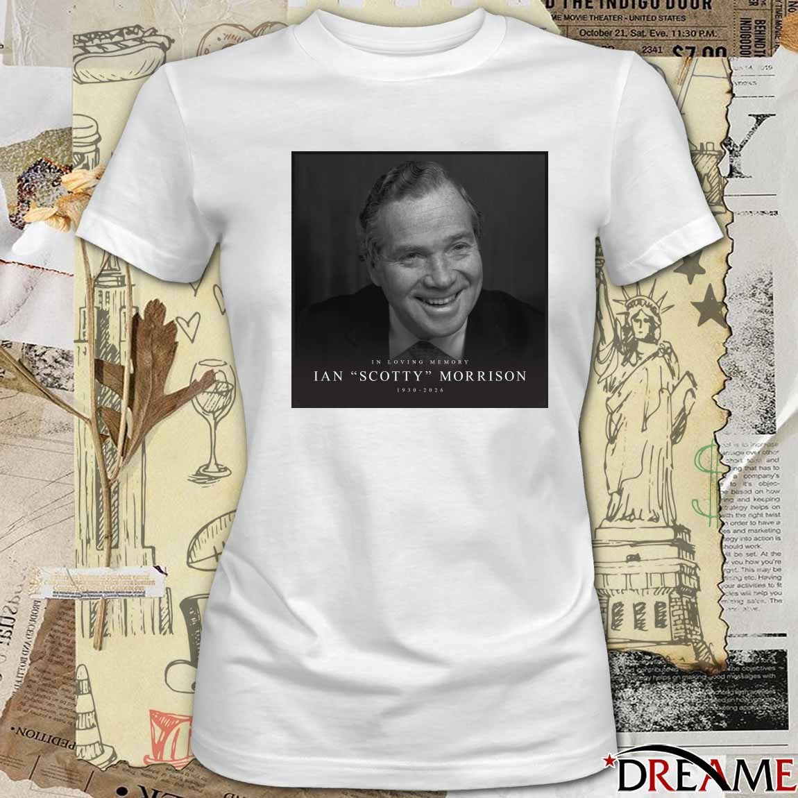 In Loving Memory Ian Scotty Morrison 1930 – 2026 Poster t-shirt