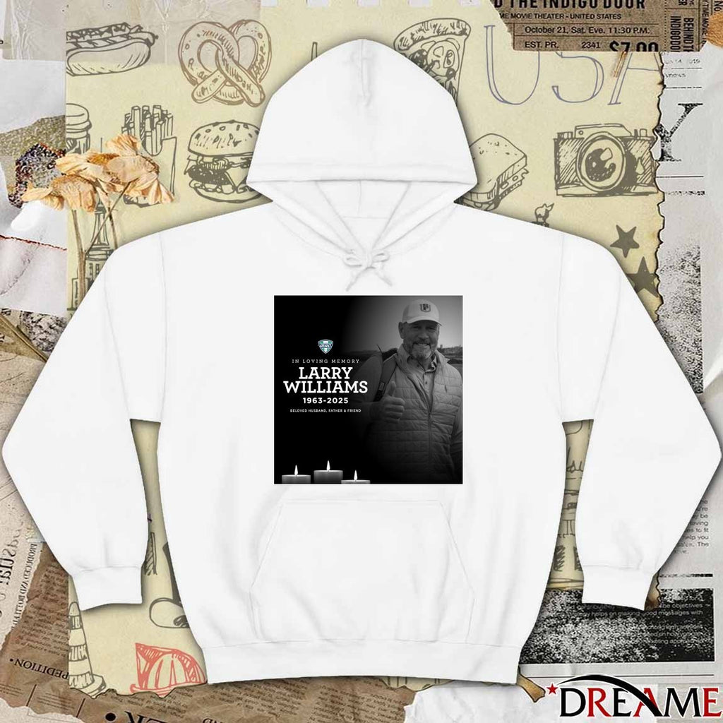 In Loving Memory Larry Williams 1963-2025 Beloved Husband Father And Friend Mid-American Conference Poster t-shirt