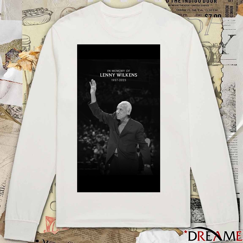 In Loving Memory Legendary Lenny Wilkens 1937 – 2025 Cleveland Cavaliers Poster t-shirt