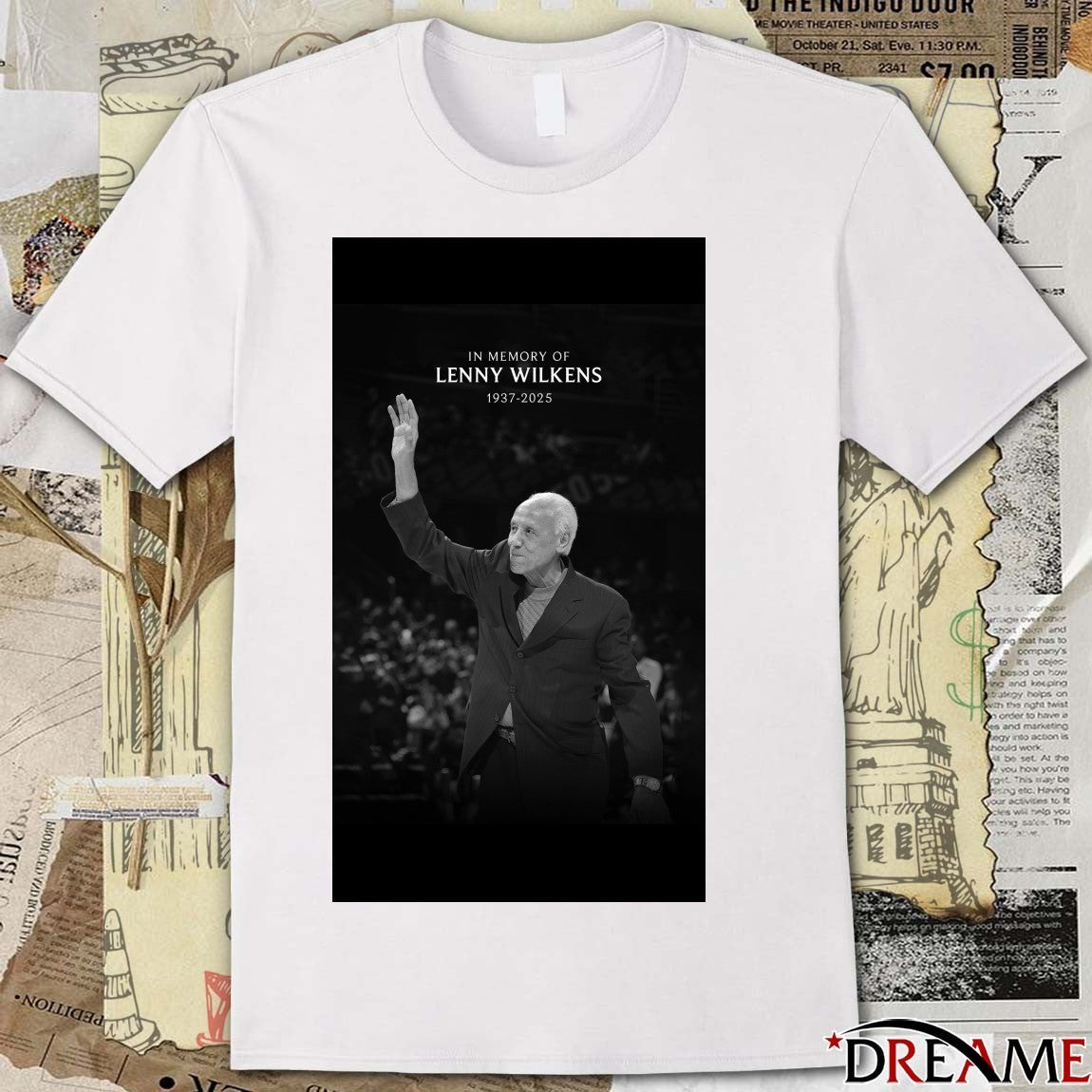 In Loving Memory Legendary Lenny Wilkens 1937 – 2025 Cleveland Cavaliers Poster t-shirt