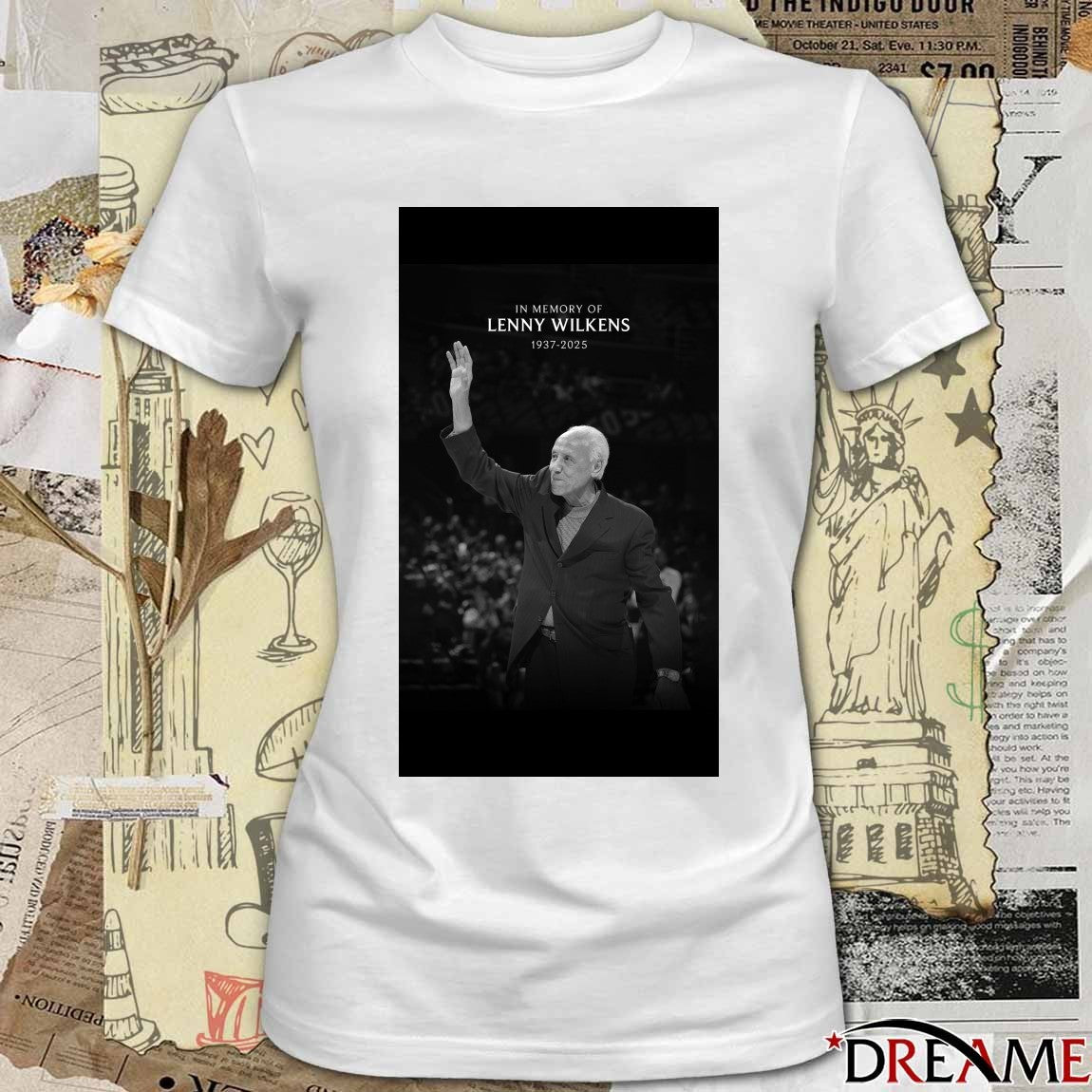 In Loving Memory Legendary Lenny Wilkens 1937 – 2025 Cleveland Cavaliers Poster t-shirt