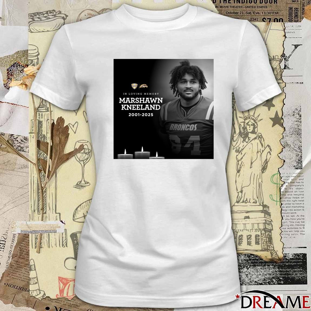 In Loving Memory Marshawn Kneeland Dallas Cowboys 2001 – 2025 Mid-American Conference Poster t-shirt