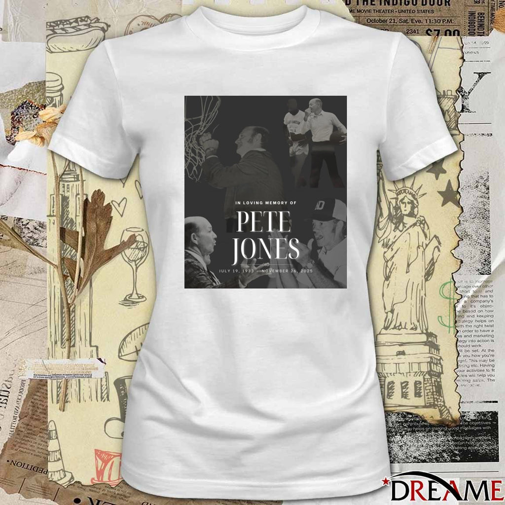 In Loving Memory Of Pete Jones July 19 1933 – November 26 2025 NDHS Athletic Association Poster t-shirt