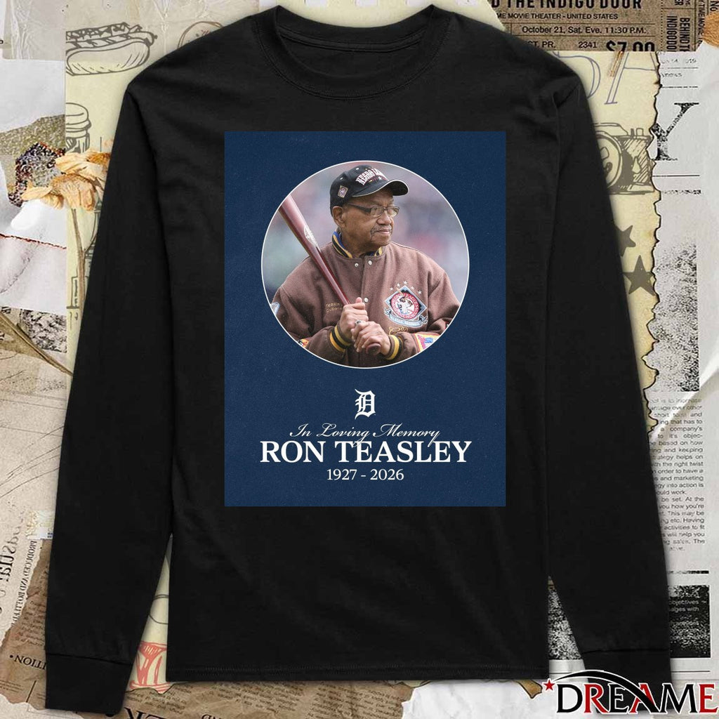 In Loving Memory Ron Teasley 1927 – 2026 Detroit Tigers Poster t-shirt