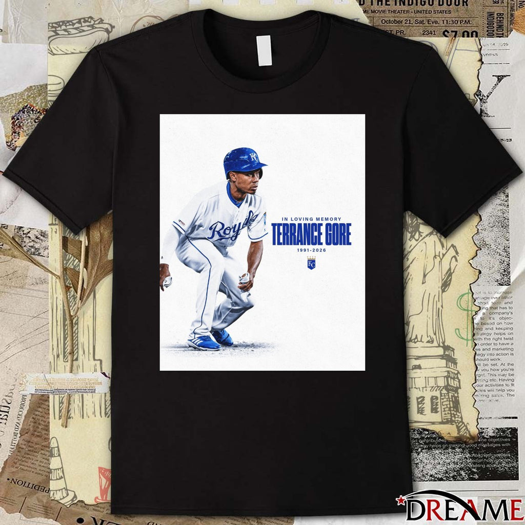 In Loving Memory Terrance Core 1991 – 2026 Kansas City Royals Poster t-shirt