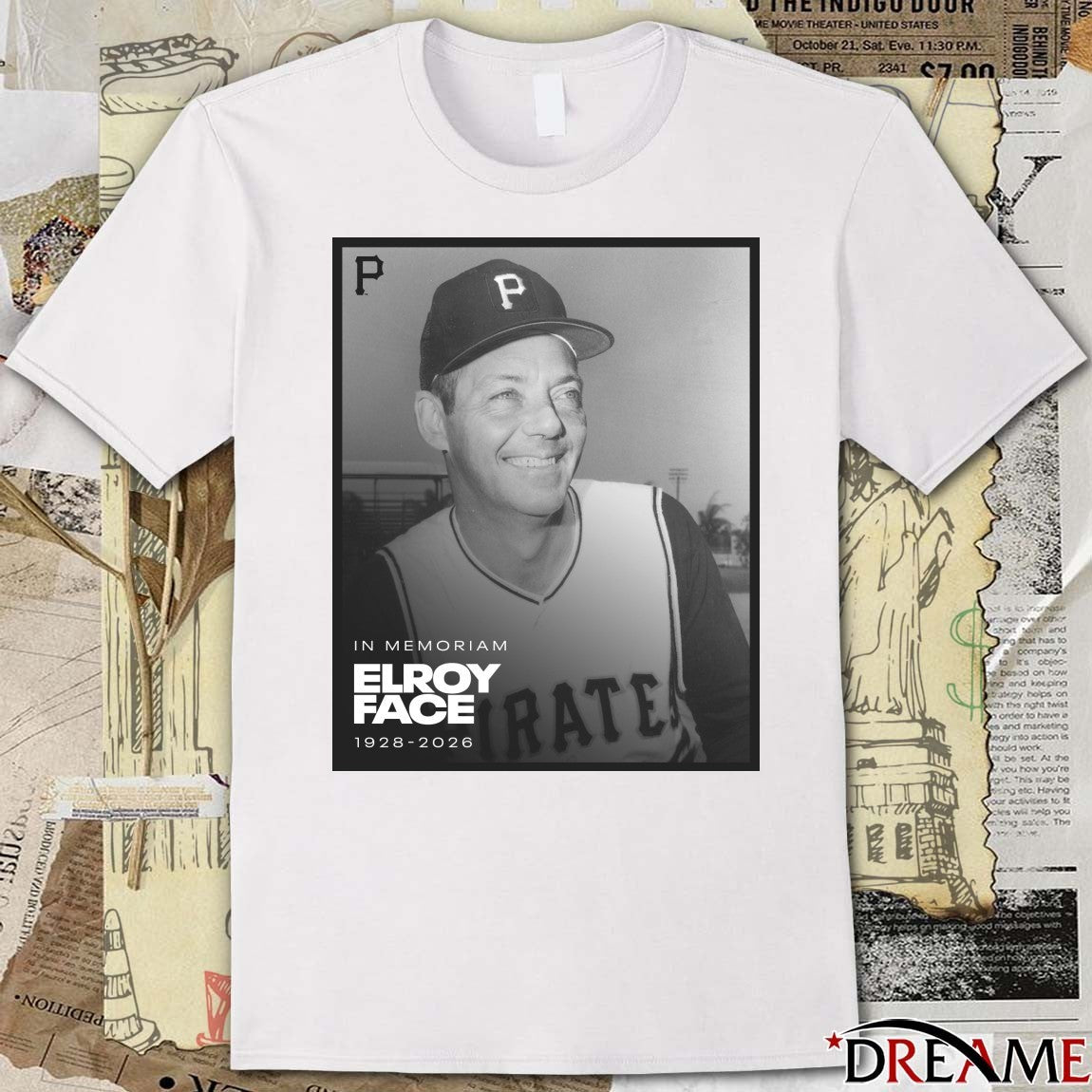 In Memoriam Elroy Face 1928 – 2026 Pittsburgh Pirates Poster t-shirt