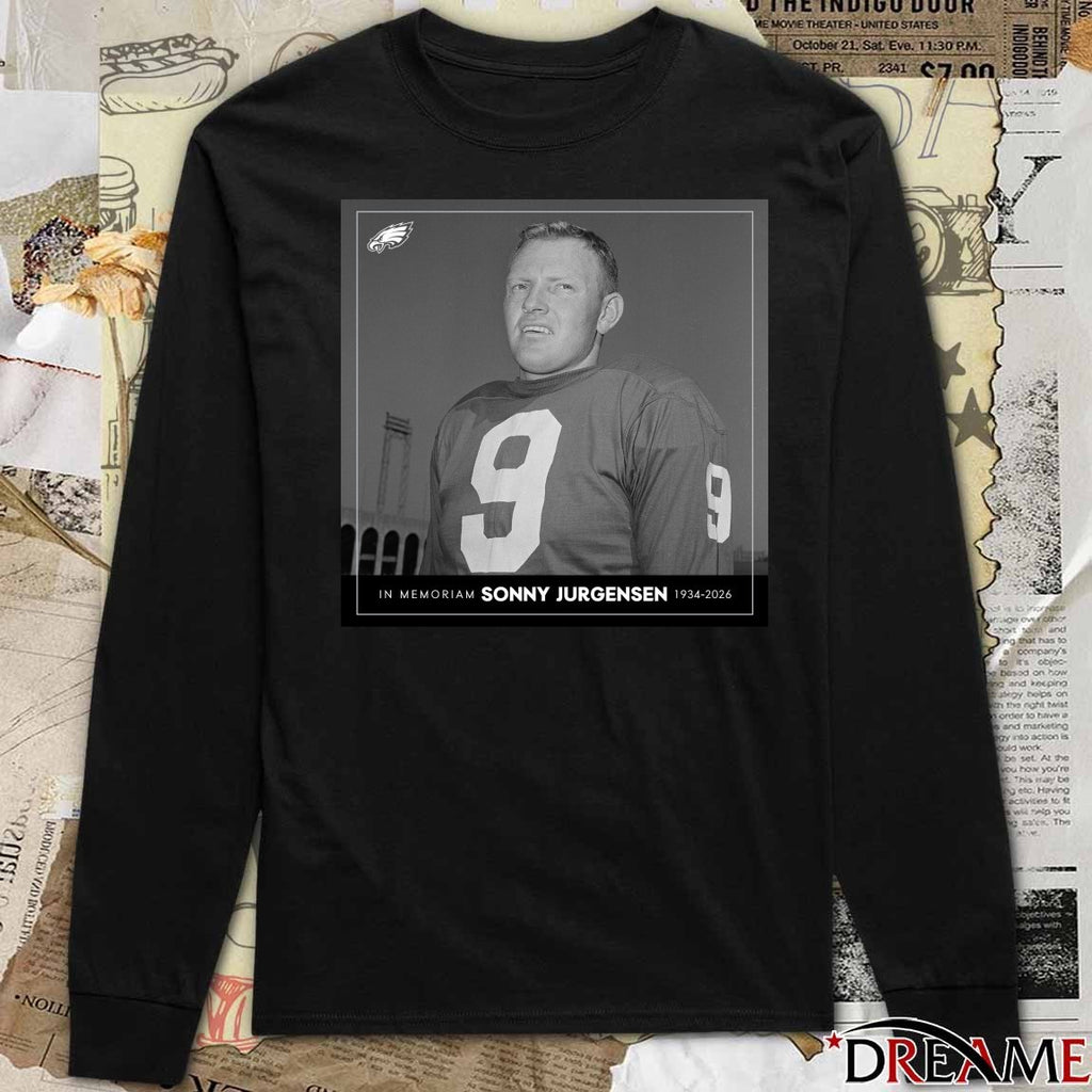 In Memoriam Hall of Fame QB Sonny Jurgensen 1934 – 2026 Poster t-shirt