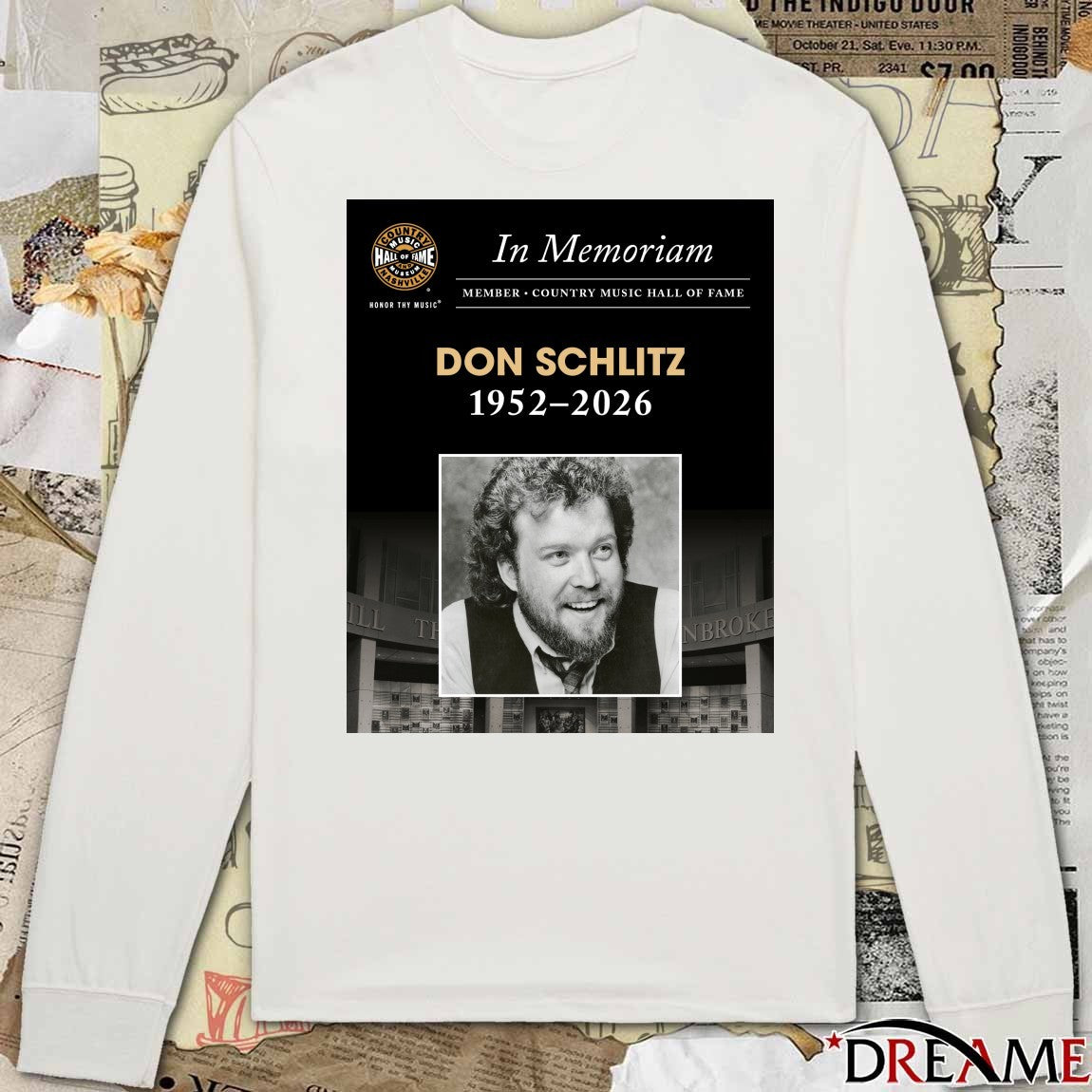 In Memoriam Member Country Music Hall Of Fame Don Schlitz 1952-2026 t-shirt