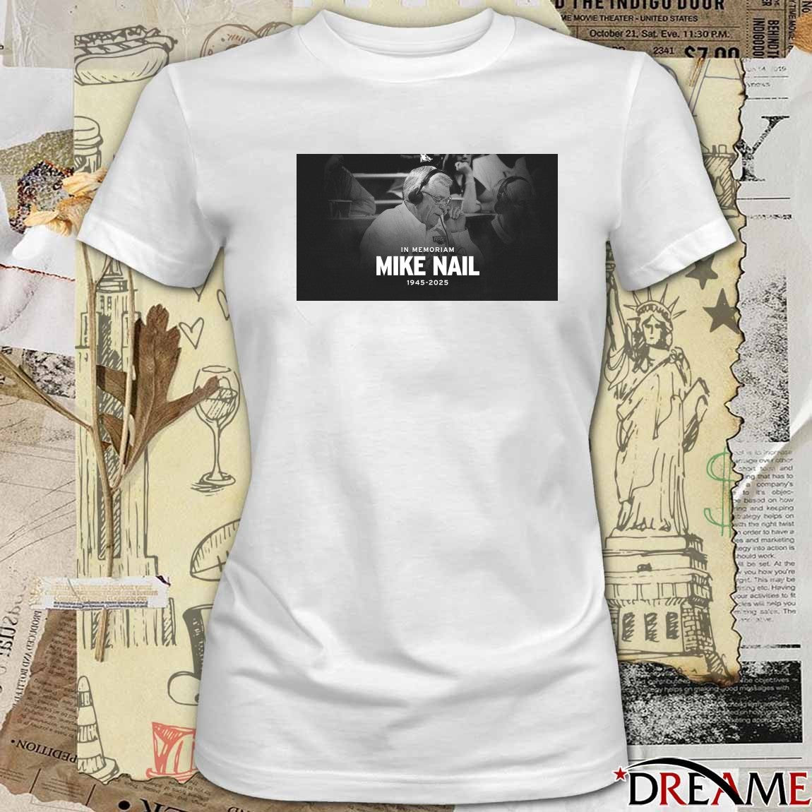 In Memoriam Mike Nail 1945 – 2025 Arkansas Razorbacks Poster t-shirt