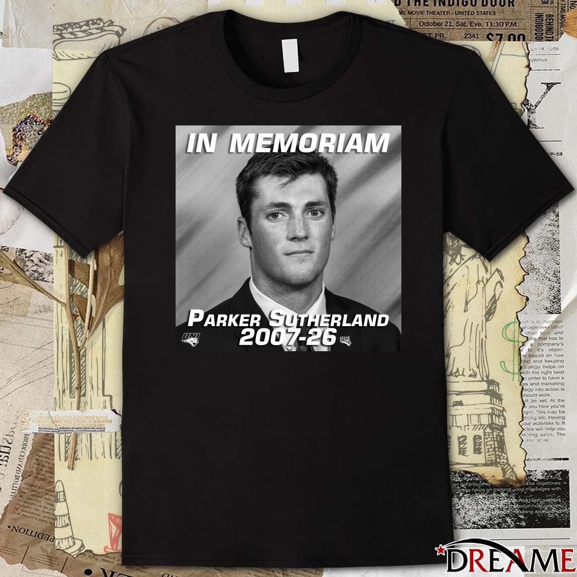 In Memoriam Parker Sutherland 2007-2026 t-shirt