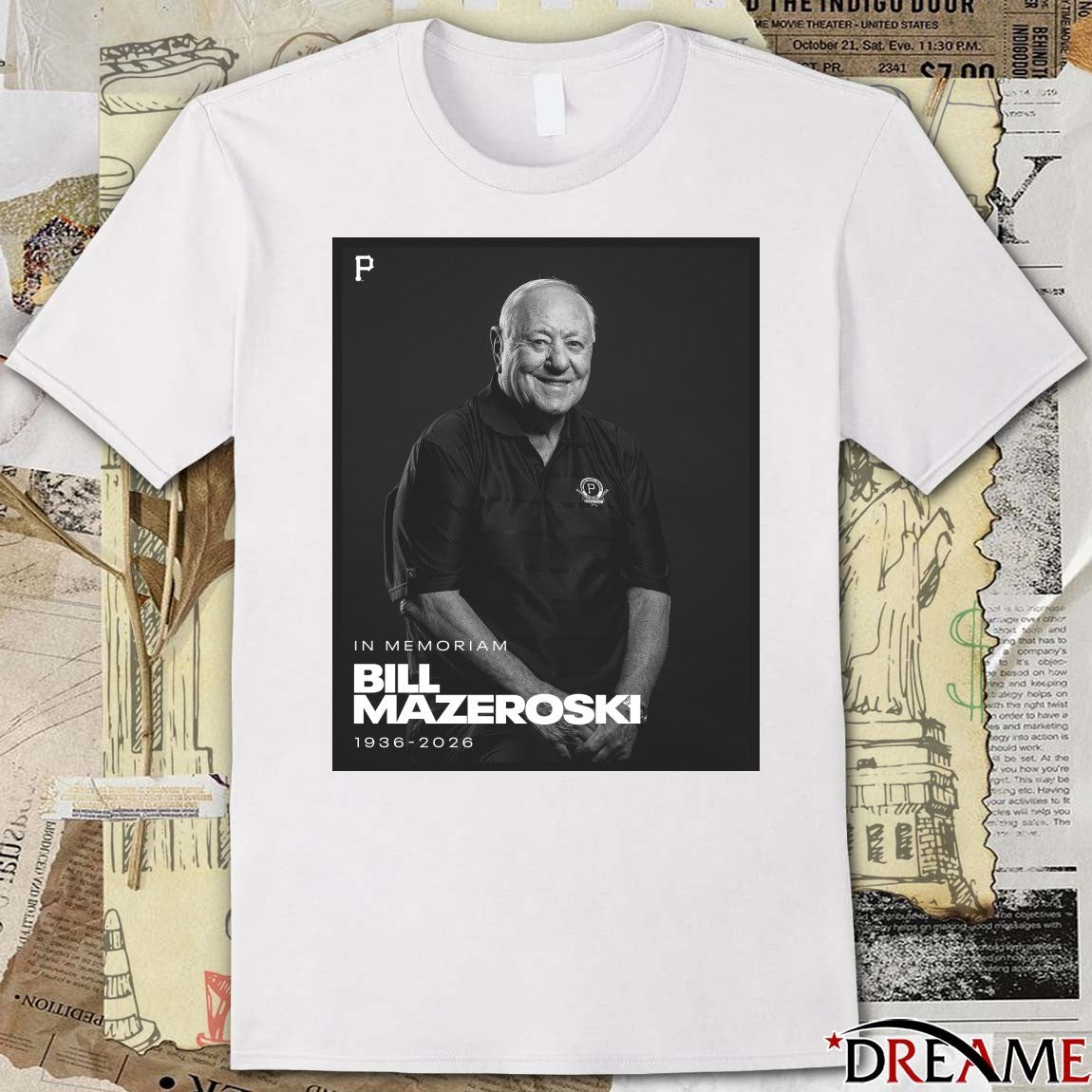 In Memoriam legendary Pirates Bill Mazeroski 1936 – 2026 Poster t-shirt