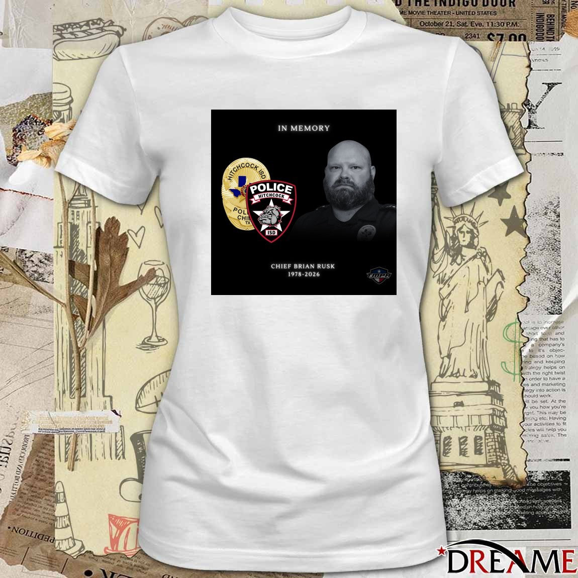 In Memory Chief Brian Rusk 1978-2026 t-shirt