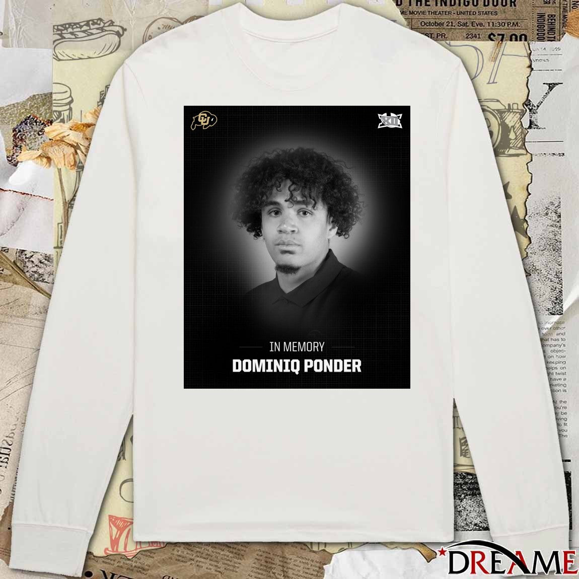 In Memory Colorado Football Student-Athlete Dominiq Ponder Poster t-shirt