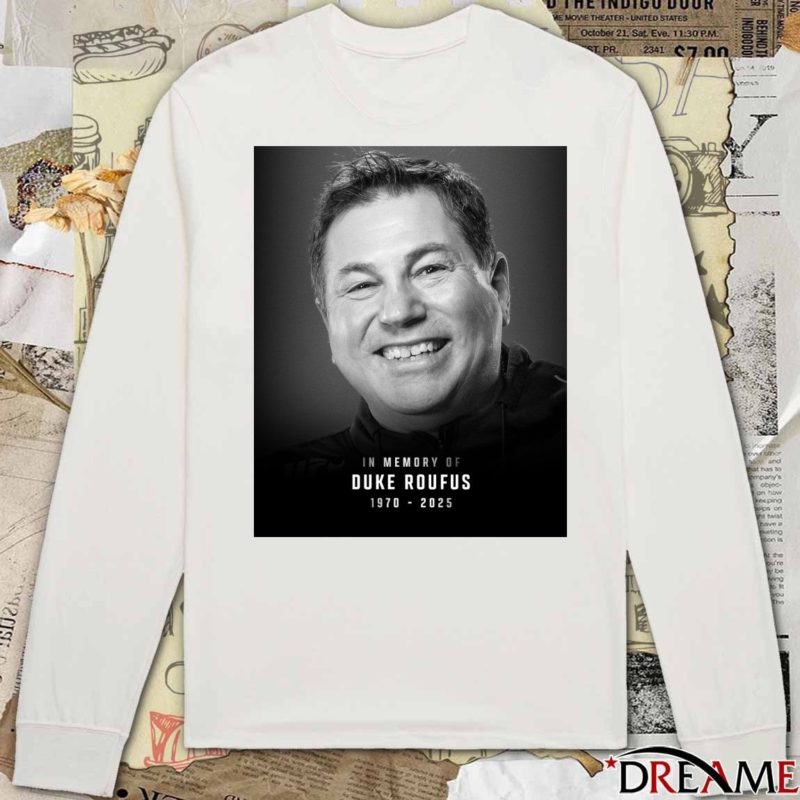 In Memory Of Duke Roufus 1970 – 2025 UFC Poster t-shirt