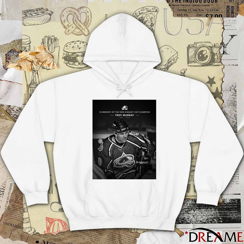 In Memory Of The 1996 Stanley Cup Champion Troy Murray 1962-2026 t-shirt