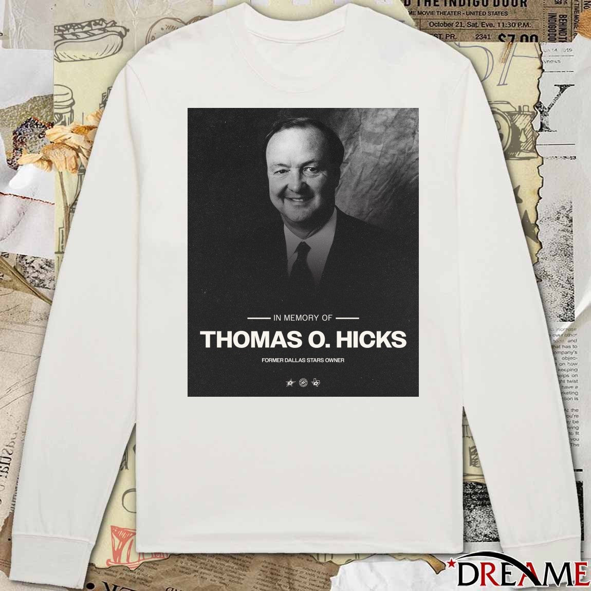 In Memory Of Thomas O. Hicks Former Dallas Stars Owner 1946 – 2025 Poster t-shirt