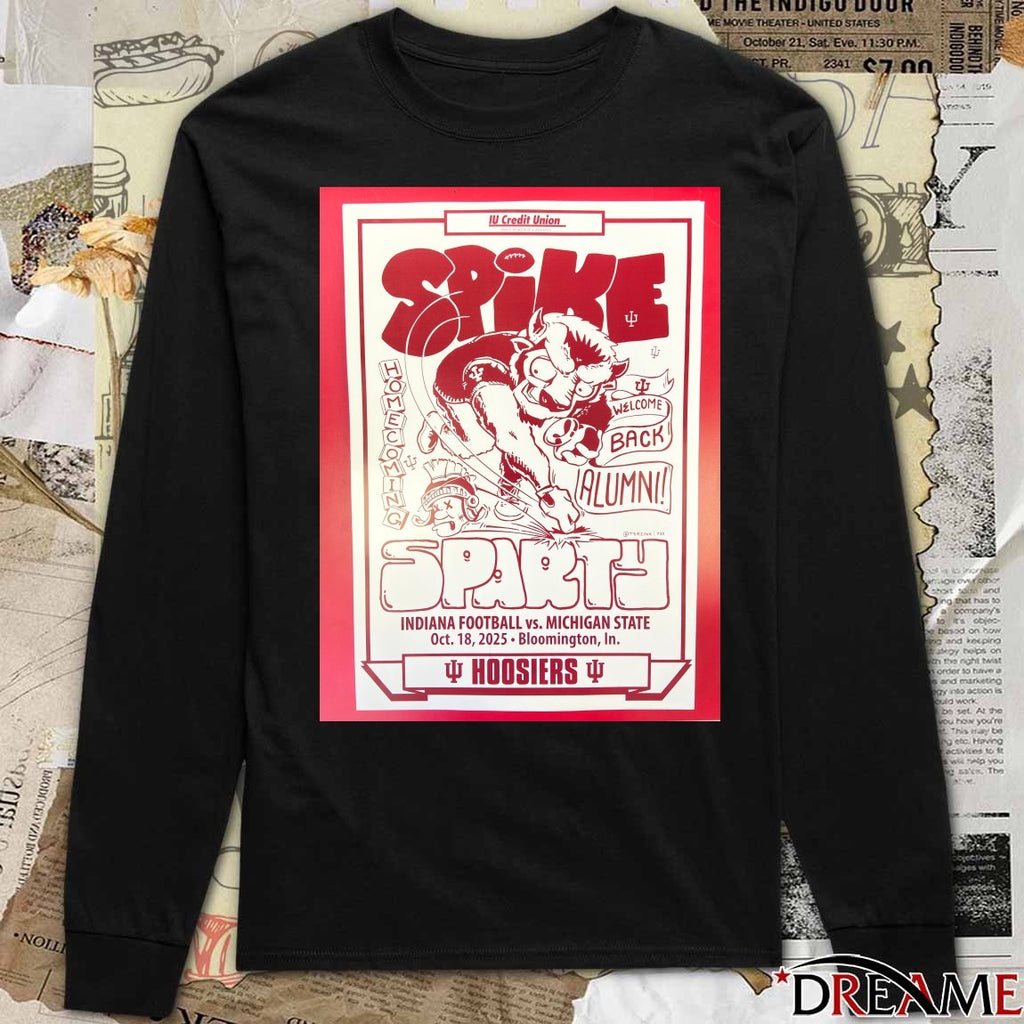 Indiana Football Vs Michigan State October 18 2025 Bloomington IN Poster t-shirt