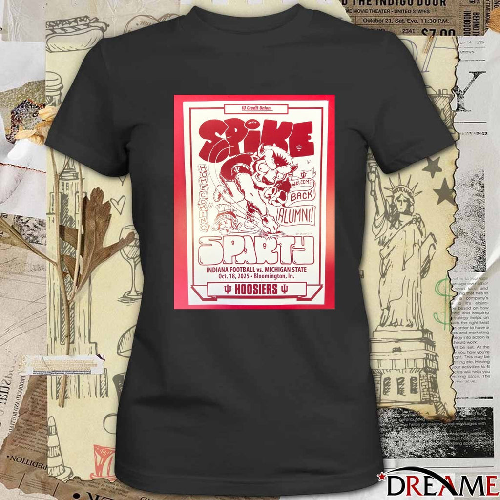 Indiana Football Vs Michigan State October 18 2025 Bloomington IN Poster t-shirt
