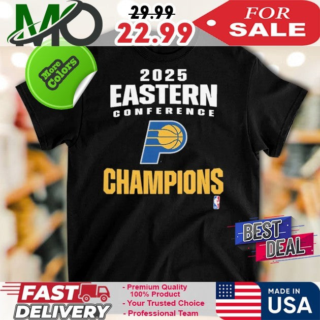 Indiana Pacers 2025 NBA Eastern Conference Champions Locker Room Shirt