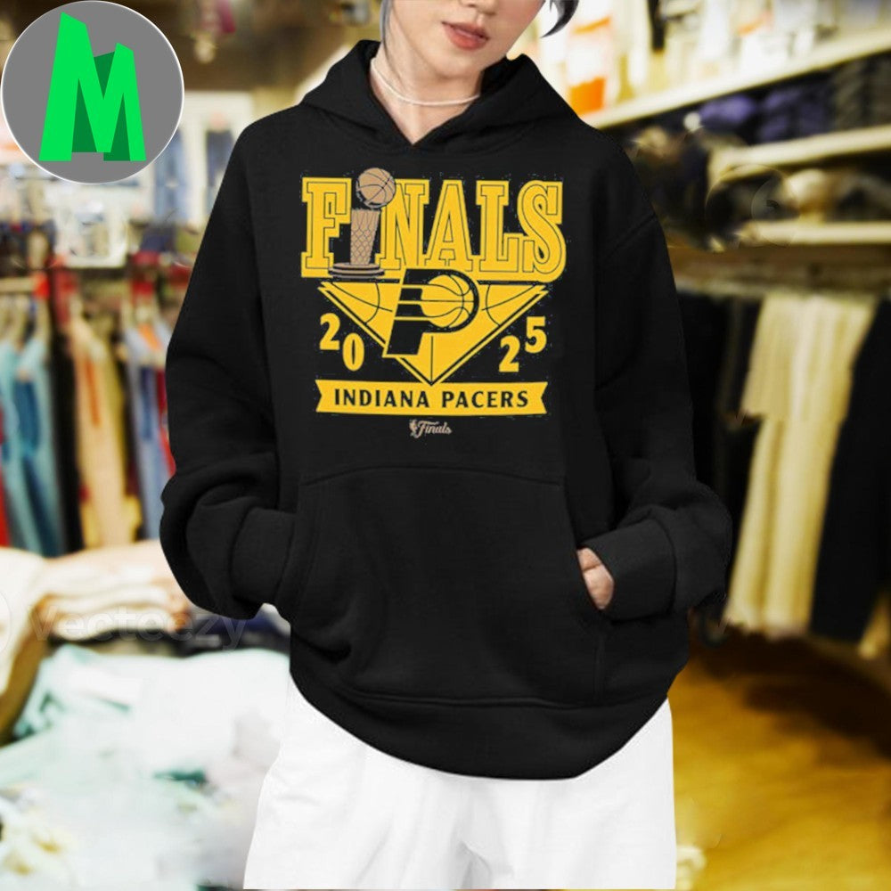 Indiana Pacers 2025 NBA Finals Logo T-Shirt Basketball Fan Apparel