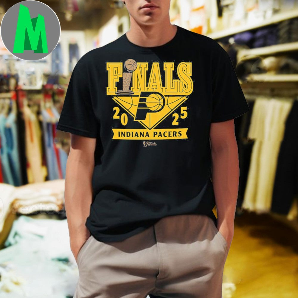 Indiana Pacers 2025 NBA Finals Logo T-Shirt Basketball Fan Apparel