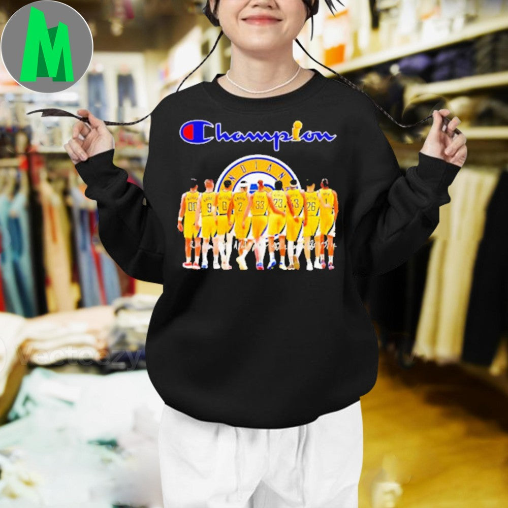 Indiana Pacers Champion Team Signatures Graphic T-Shirt