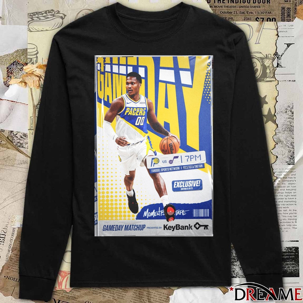Indiana Pacers Gameday Matchup Fanduel Sports Network Poster t-shirt