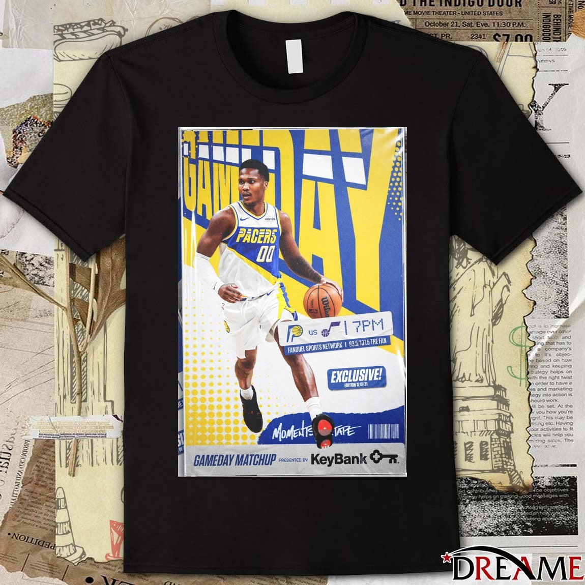Indiana Pacers Gameday Matchup Fanduel Sports Network Poster t-shirt